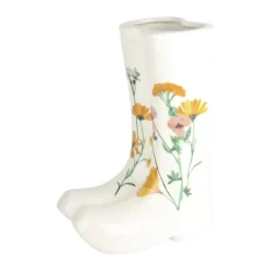 CASA Living Havefigur - Gummistøvler H 40 cm - Dolomit - Hvid
