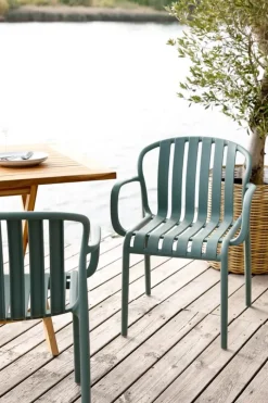 CASA Living Havestol H 79 x B 60 x L 54 cm - Plastik - Grøn