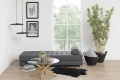 CASA Living Heaven Sofabord H 40 x Ø 82 cm - Glas/metal - Klar/natur