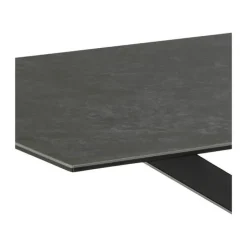 CASA Living Heaven Spisebord H 75,5 x B 160 x L 90 cm - Glas/metal - Sort Fairbanks/sort