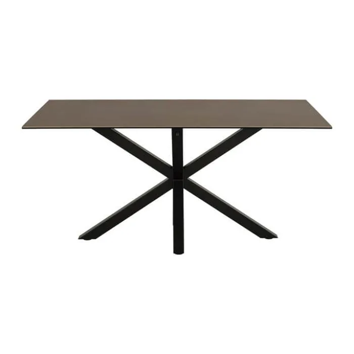 CASA Living Heaven Spisebord H 75,5 x B 160 x L 90 cm - Keramik/metal - Rustbrun lemco/mat sort