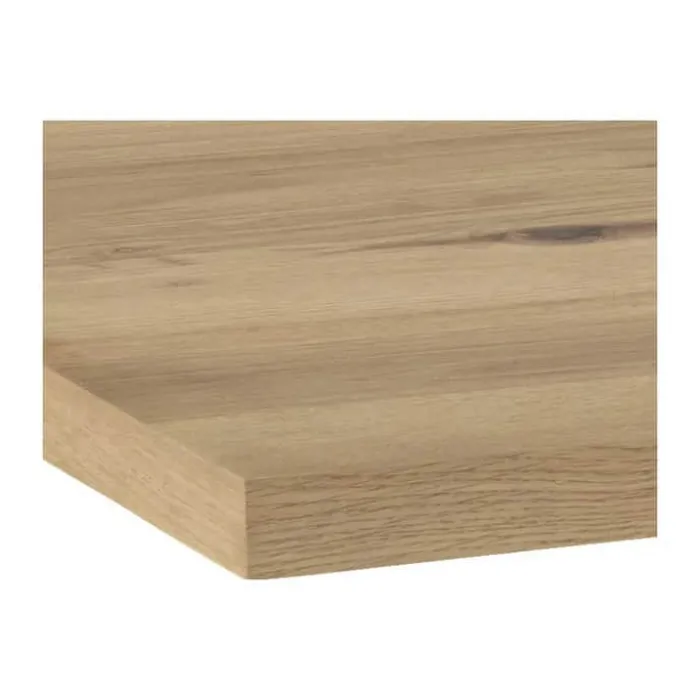 CASA Living Heaven Spisebord H 75,5 x B 220 x L 90 cm - Glas/metal - Vild eg/sort