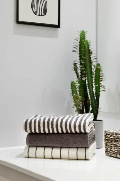 CASA Living Håndklæde B 70 x L 140 cm - Økologisk bomuld - Grå