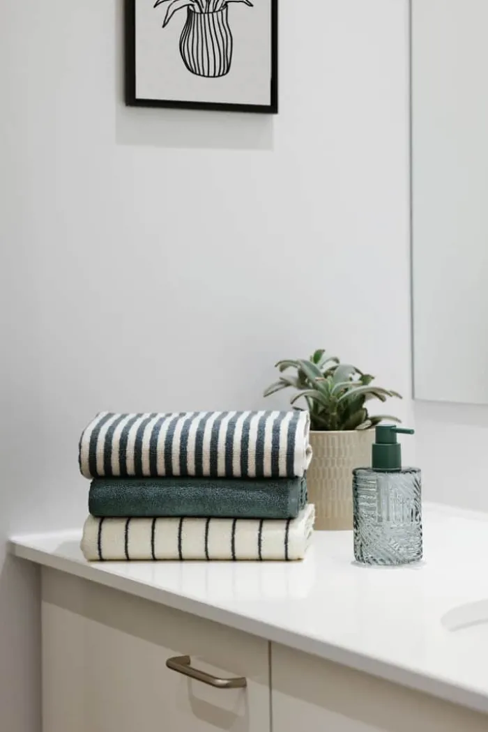 CASA Living Håndklæde B 70 x L 140 cm - Økologisk bomuld - Grøn