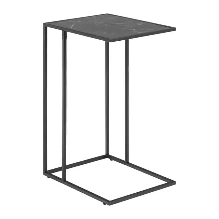 CASA Living Infinity Hjørnebord H 63 x B 43 x D 35 cm - Melamin/metal - Sort