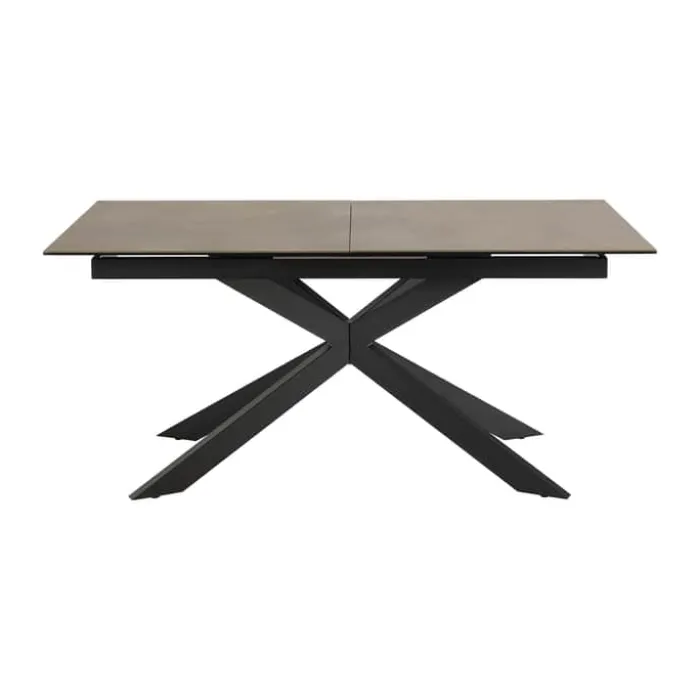 CASA Living Irwine Spisebord H 76 x B 210 x L 90 cm - Keramik/stål - Rustbrun