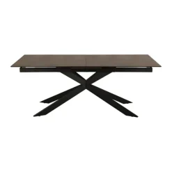 CASA Living Irwine Spisebord H 76 x B 240 x L 100 cm - Keramik/stål - Rustbrun