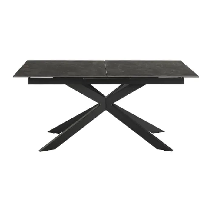 CASA Living Irwine Spisebord H 76 x B 210 x L 90 cm - Keramik/stål - Sort