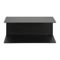 CASA Living Joliet Væghylde - 2 stk. H 14 x B 35 x D 20 cm - Metal - Sort