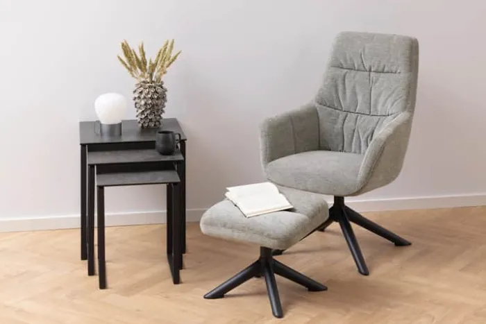 CASA Living Katrine Indskudsbord - 3 dele H 55 x B 50 x L 50 cm - Keramik/stål - Sort