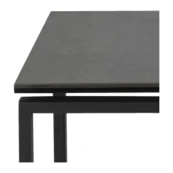 CASA Living Katrine Indskudsbord - 3 dele H 55 x B 50 x L 50 cm - Keramik/stål - Sort