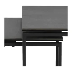 CASA Living Katrine Indskudsbord - 3 dele H 55 x B 50 x L 50 cm - Keramik/stål - Sort