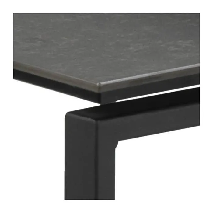 CASA Living Katrine Indskudsbord - 3 dele H 55 x B 50 x L 50 cm - Keramik/stål - Sort
