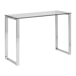CASA Living Katrine Konsolbord H 76 x B 40 x L 110 cm - Glas/stål - Klar
