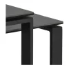 CASA Living Katrine Sofabordssæt - 2 stk H 37,5 x B 55 x L 115 cm - Keramik/metal/glas - Sort