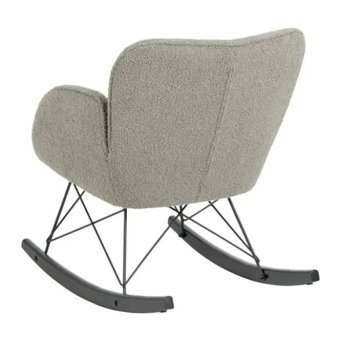 CASA Living Kelsey Gyngestol B 67,5 x H 80 x D 90 cm - Bøgetræ - Lysegrå