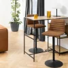 CASA Living Kimmy Barstol - 2 stk H 110,5 x B50 x D 46 cm - Stål/stof - Camel