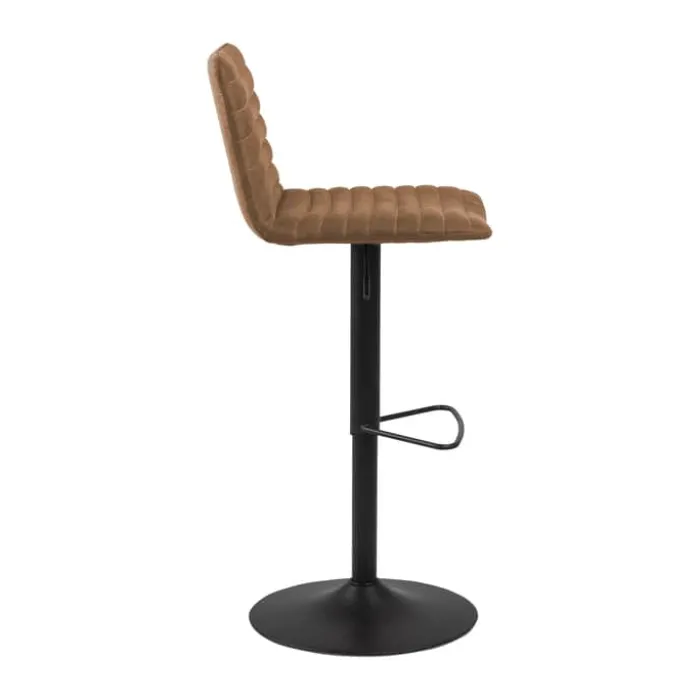 CASA Living Kimmy Barstol - 2 stk H 110,5 x B50 x D 46 cm - Stål/stof - Camel