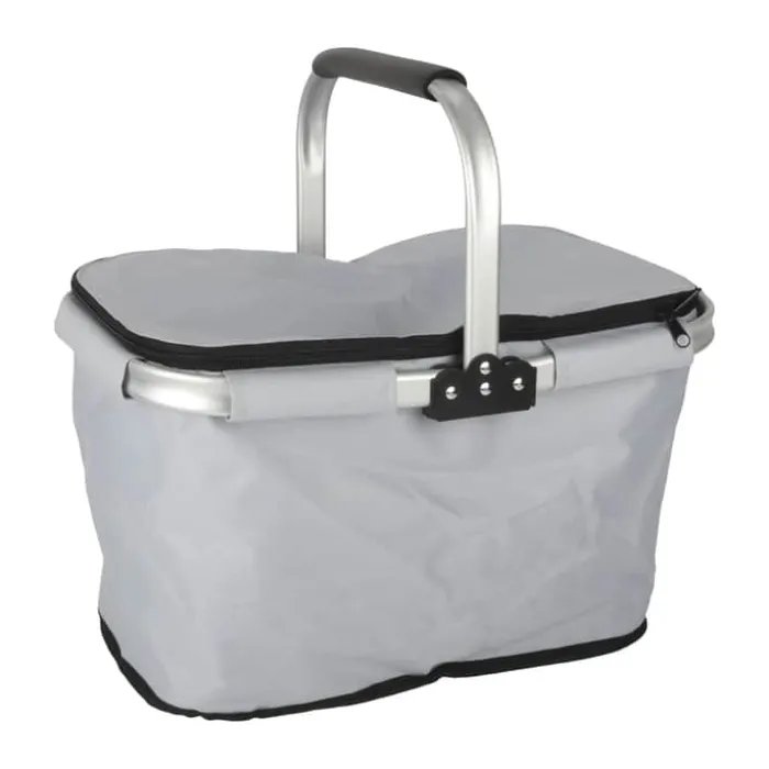 CASA Living Kølekurv H 22 x B 42 x D 30 cm - Polyester - Blå