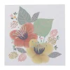 CASA Living Kort med motiv af blomster H 7,5 x B 7,5 cm - Papir - Multifarvet