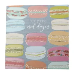 CASA Living Kort - Tillykke Med Dagen H 7,5 x B 7,5 cm - Papir - Multifarvet