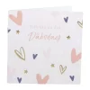 CASA Living Kort - Tillykke på din Dåbsdag H 7,5 x B 7,5 cm - Papir - Lyserød