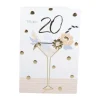 CASA Living Kort - Tillykke 20 år H 17 x B 11,5 cm - Papir - Multifarvet