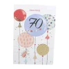 CASA Living Kort - Tillykke 70 år H 17 x B 11,5 cm - Papir - Multifarvet