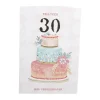 CASA Living Kort - Tillykke 30 år H 17 x B 11,5 cm - Papir - Multifarvet