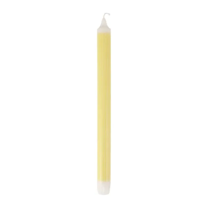 CASA Living Kronelys Ø 2,2 x H 29 cm - Stearin - Gul