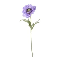 CASA Living Kunstig Blomst - Fransk Anemone H 68 cm - Polyester - Lilla