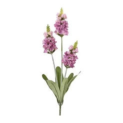 CASA Living Kunstig blomst - Levkøj H 67 cm - Polyester - Pink