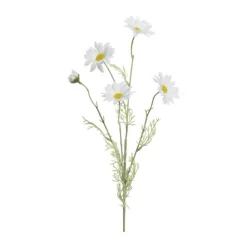 CASA Living Kunstig Blomst - Marguerit H 78 cm - Polyester - Hvid