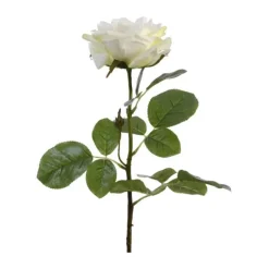 CASA Living Kunstig Blomst - Rose H 68 cm - Polyester - Hvid
