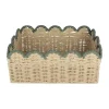 CASA Living Kurv B 28 x L 38 cm - Papirgarn/jern - Natur/grå