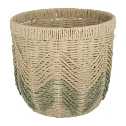 CASA Living Kurv Ø 31 x H 28 cm - Papirgarn - Natur