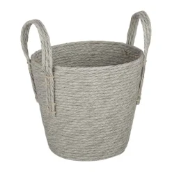 CASA Living Kurv Ø 23 x H 22 cm - Polyethylen - Grå