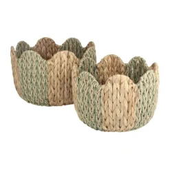 CASA Living Kurv Ø 36 x H 24,5 cm - Vandhyacint/papirgarn