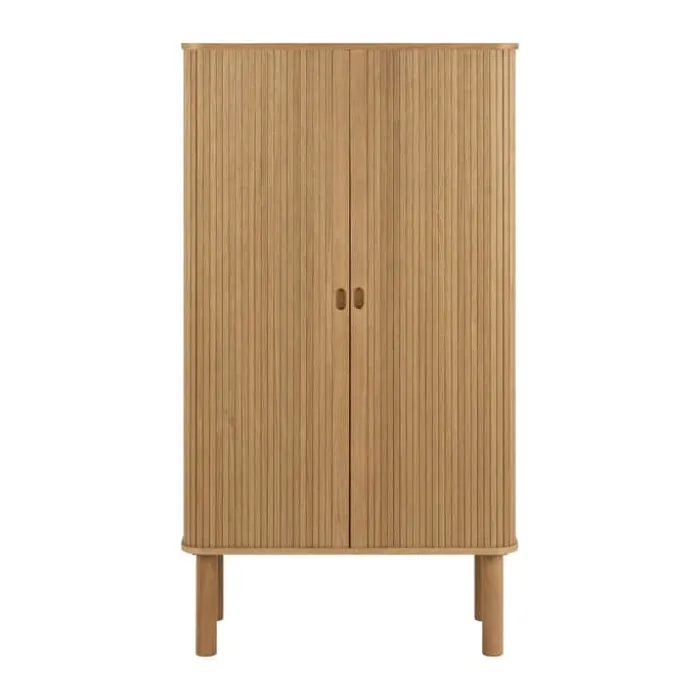 CASA Living Langley Skab H 145 x B 80 x D 40 cm - Egetræ - Natur
