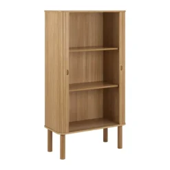 CASA Living Langley Skab H 145 x B 80 x D 40 cm - Egetræ - Natur