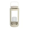 CASA Living Lanterne H 42,5cm - Metal/glas - Beige
