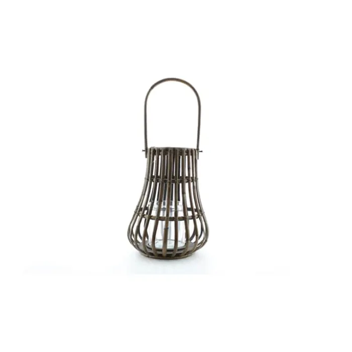 CASA Living Lanterne Ø 35 x H 45 cm - Rattan/træ - Brun
