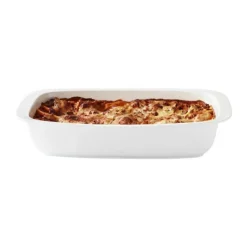 CASA Living Lasagnefad H 7 x B 23 x L 39 cm - Porcelæn - Hvid