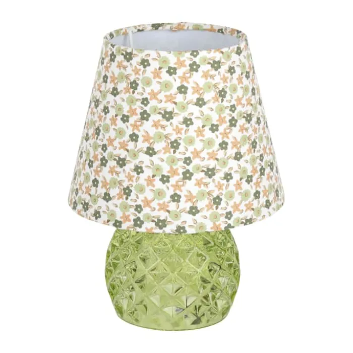 CASA Living LED Glaslampe H 23 x Ø 17,2 cm - Glas - Grøn