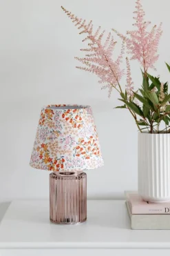 CASA Living LED Glaslampe H 27 x Ø 17,2 cm - Glas - Rosa