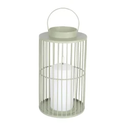 CASA Living LED Lanterne Ø 15 x H 26 cm - Metal/plast - Grøn