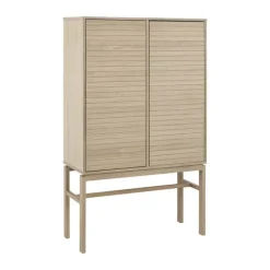 CASA Living Linley Skab H 150 x B 40 x L 90,8 cm - Egetræsfinér - Natur