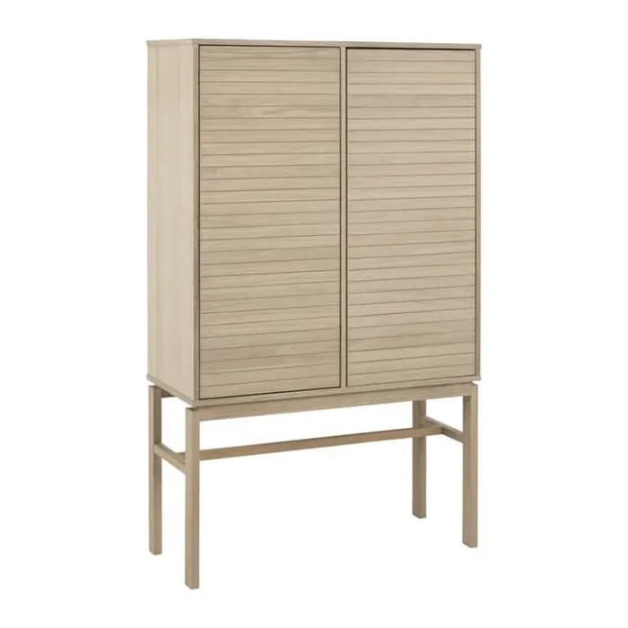 CASA Living Linley Skab H 150 x B 40 x L 90,8 cm - Egetræsfinér - Natur