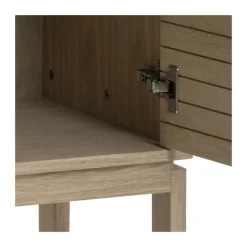 CASA Living Linley Skab H 150 x B 40 x L 90,8 cm - Egetræsfinér - Natur