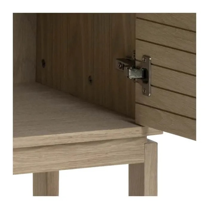 CASA Living Linley Skab H 150 x B 40 x L 90,8 cm - Egetræsfinér - Natur